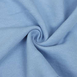 Ткань Футер 3-х нитка, Петля, цвет Светло-Голубой (на отрез)  в Уфе