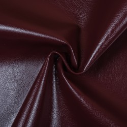 Ткань Дерматин (Кожзам) для мебели, цвет Бордовый (на отрез)  в Уфе