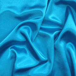 *Ткань Атлас-сатин, цвет Голубой (на отрез)  в Уфе