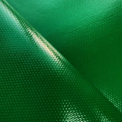 Ткань ПВХ 600 гр/м2 плотная, Зелёный (Ширина 150см), на отрез  в Уфе