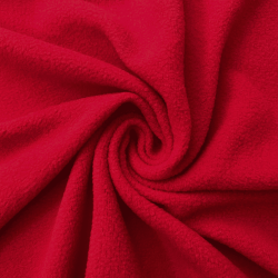 Флис Односторонний 130 гр/м2, цвет Красный (на отрез)  в Уфе