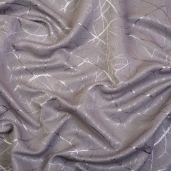 Ткань Блэкаут для штор светозатемняющая 75% &quot;Ледовое тиснение цвет Серый&quot; (на отрез)  в Уфе