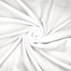 Флис Односторонний 130 гр/м2, цвет Белый (на отрез)  в Уфе