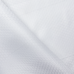 Ткань Оксфорд 300D PU Рип-Стоп СОТЫ, цвет Белый (на отрез)  в Уфе