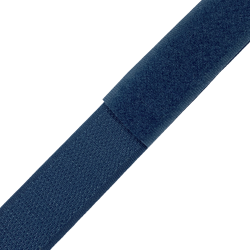Контактная лента 25мм цвет Синий (велькро-липучка, на отрез)  в Уфе
