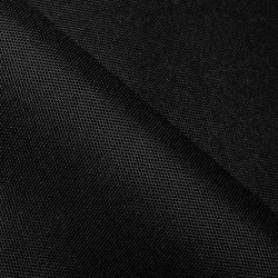 Прорезиненная ткань Оксфорд 600D ПВХ, Черный (на отрез)  в Уфе