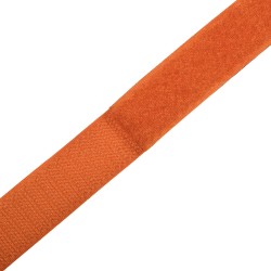 Контактная лента 25мм цвет Оранжевый (велькро-липучка, на отрез)  в Уфе