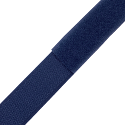 Контактная лента 25мм цвет Тёмно-Синий (Велькро-липучка), на отрез  в Уфе