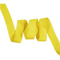 Окантовочная лента-бейка, цвет Жёлтый 22мм (на отрез)  в Уфе